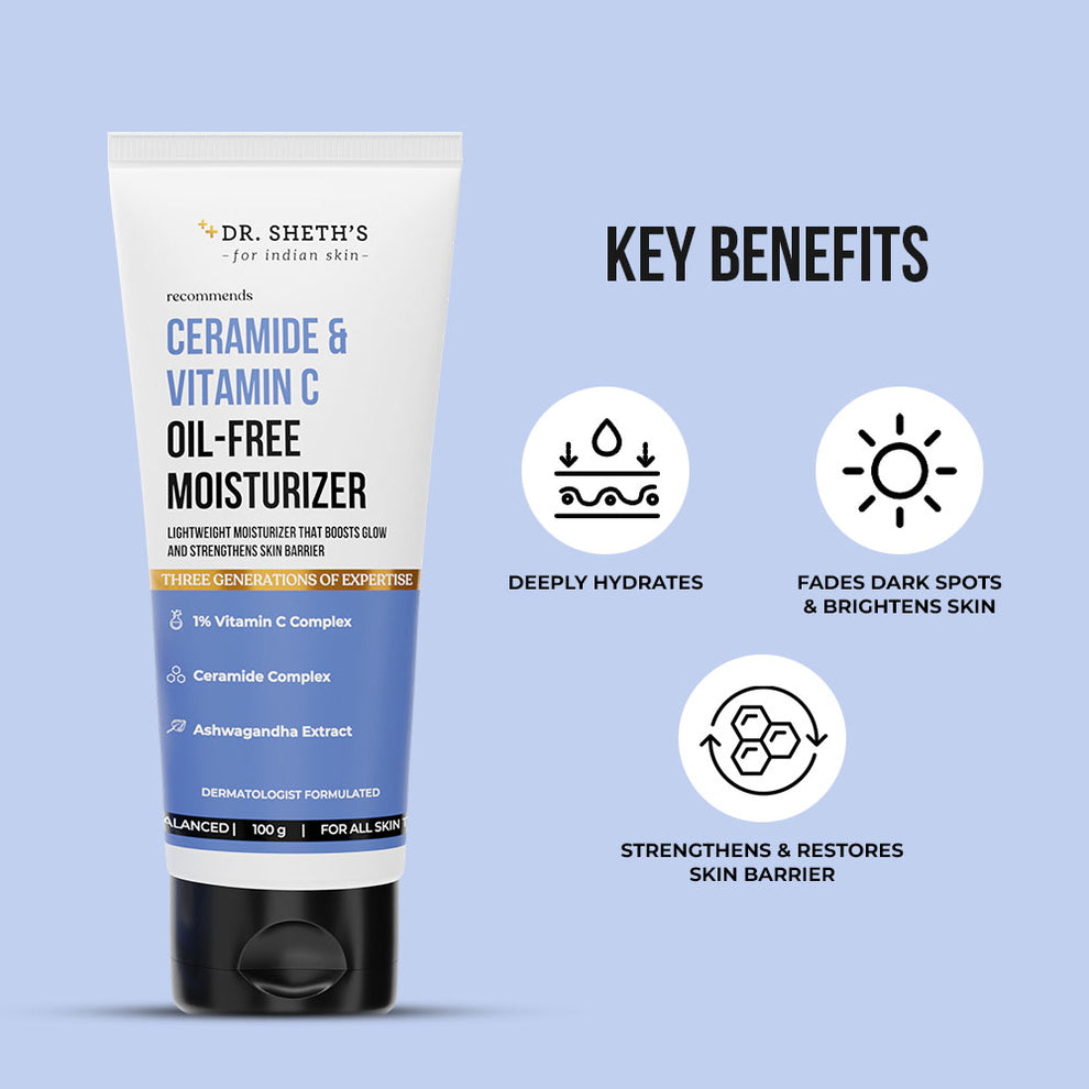 Moisturizer For All Skin types Ceramide &amp; Vitamin C Oil-Free Moisturizer - 100g